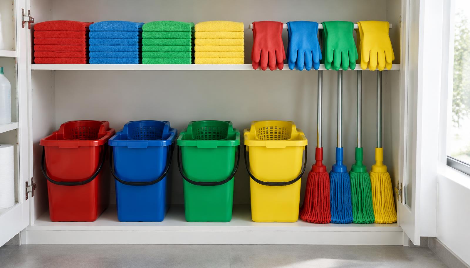 Colour Coded Cleaning: What Each Colour Means and Why It's Used
